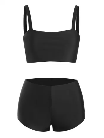 Basic Bra And Boyshorts Bikini Swimwear