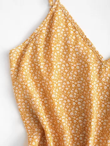 Boho Ditsy Print Mini Sundress