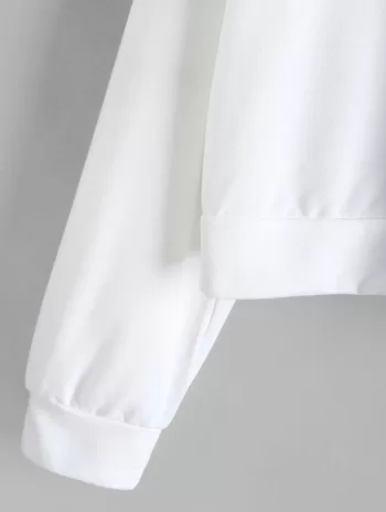 Boxy Figure Print Hoodie