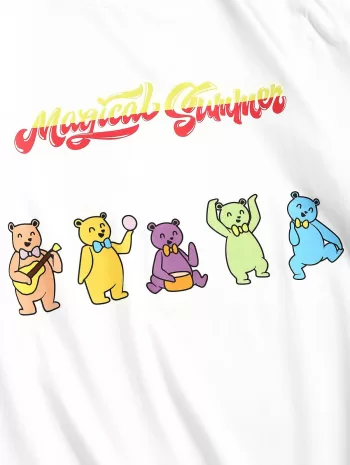 Cartoon Bear Graphic T-shirt