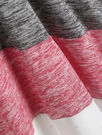 Colorblock Twisted Plunging Tee Dress