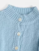 Cropped Button Up Cable Knit Cardigan