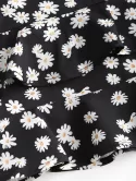 Daisy Print Ruffles Mini Skirt