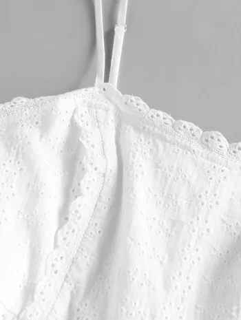 Embroidered Lace Mini Slip Daydress