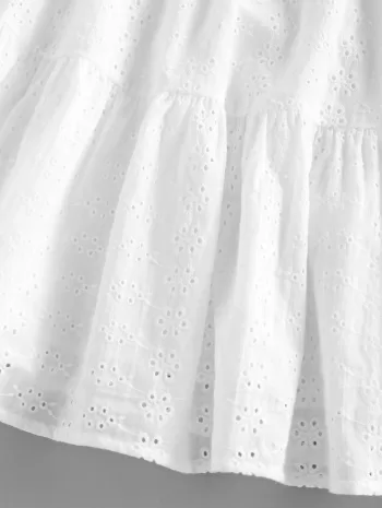 Embroidered Lace Mini Slip Daydress