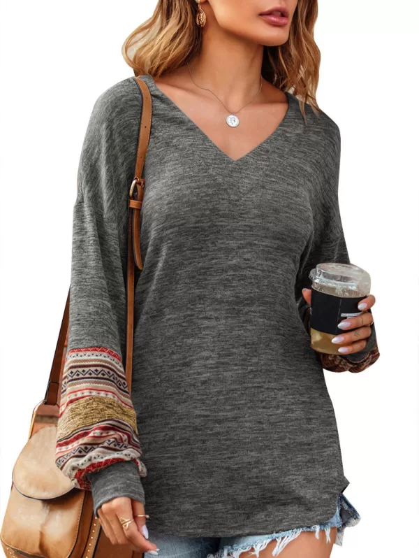 Ethnic Heathered Tunic Knitwear