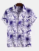 Firework Print Short Sleeve Shirt