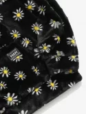 Fluffy Daisy Pattern Hoodie