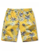 Hawaii Pineapple Print Board Shorts