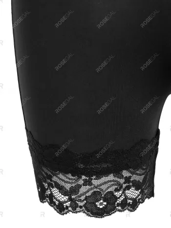 High Waist Lace Up Short Leggings