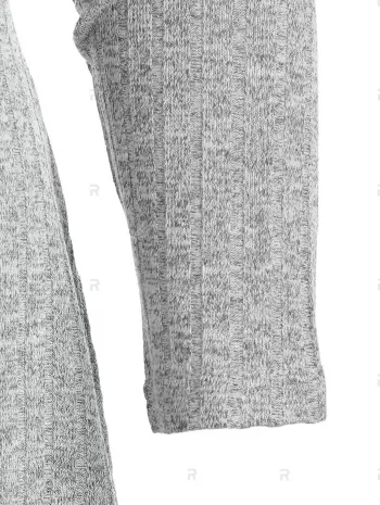 Knit Lace Panel Cold Shoulder Dress