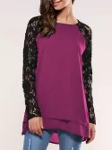 Lace Splicing Blouse