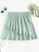 Layered Flounce Frilled Mini Skirt