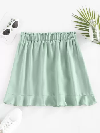 Layered Flounce Frilled Mini Skirt