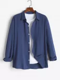 Long Sleeve Solid Color Shirt
