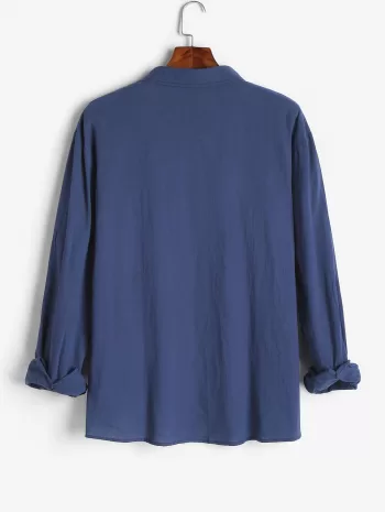 Long Sleeve Solid Color Shirt