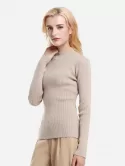 Mock Neck Slim Fit Sweater