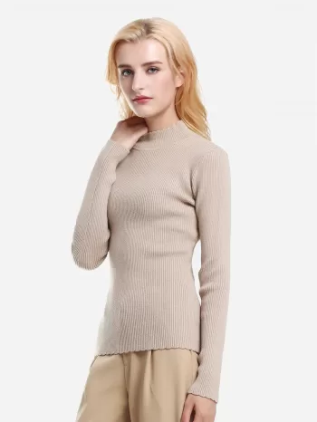 Mock Neck Slim Fit Sweater