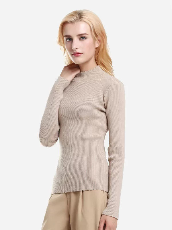 Mock Neck Slim Fit Sweater