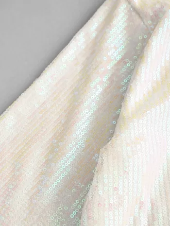 One Shoulder Sparkly Sequined Party Dress