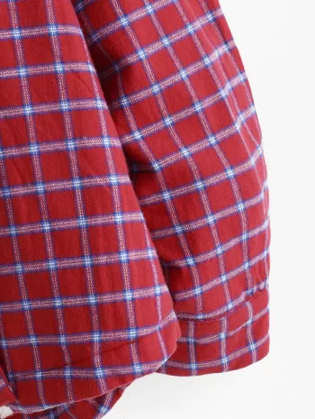 Plaid Faux Fur Fluffy Pocket Hooded Shirt Jacket