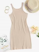 Ribbed Slinky Bodycon Tank Dress