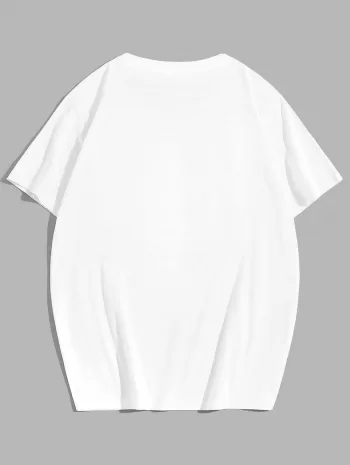 Rose Japanese Print Casual T-shirt