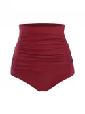 Ruched High Rise Bikini Bottom