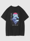 Sea Waves Graphic Short Sleeve Tee