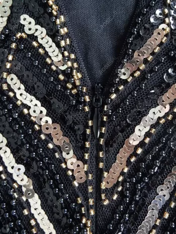 Sequin Mini Glitter Cocktail Prom Dress