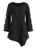 Shell Button Asymmetrical Top