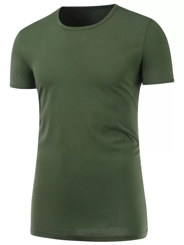 Slim Fit Short Sleeve Round Neck Tee