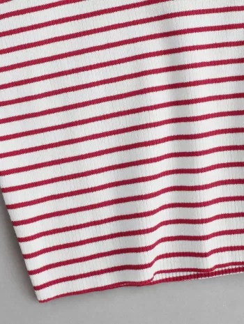 Striped Crop Ringer Tank Top