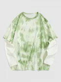 Tie Dye Doctor Sleeve Casual T-shirt