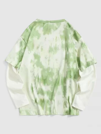Tie Dye Doctor Sleeve Casual T-shirt
