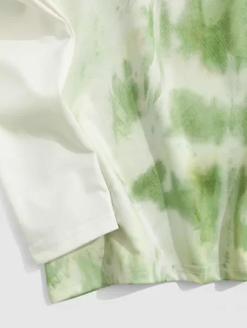 Tie Dye Doctor Sleeve Casual T-shirt