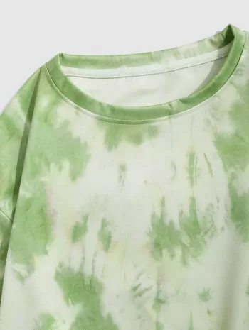 Tie Dye Doctor Sleeve Casual T-shirt