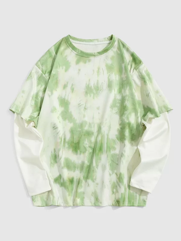 Tie Dye Doctor Sleeve Casual T-shirt