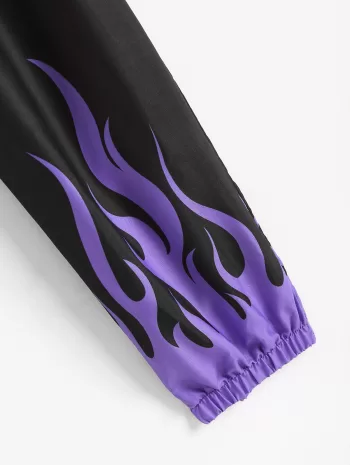 Two Tone Flame Jogger Pants