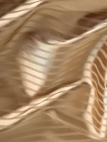 Vertical Stripe Printed Satin Shirt