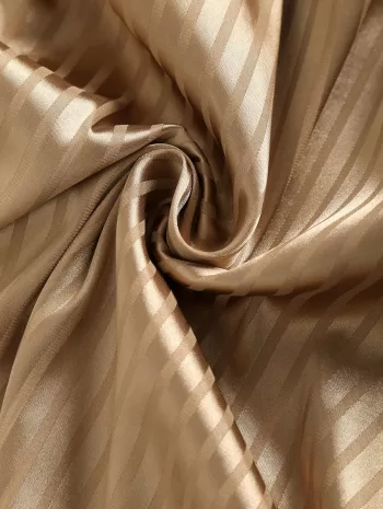 Vertical Stripe Printed Satin Shirt