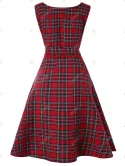 Vintage Tartan Mid Swing Dress
