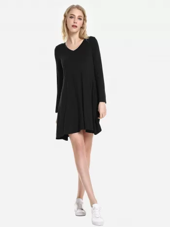 Zan.style V Neck Dress