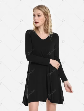 Zan.style V Neck Dress