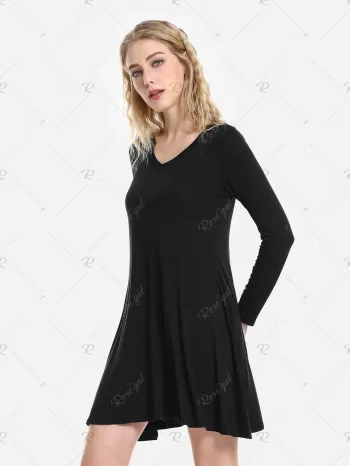 Zan.style V Neck Dress