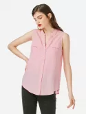 Zan.style V-neck Sleeveless Blouse