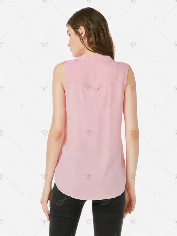 Zan.style V-neck Sleeveless Blouse